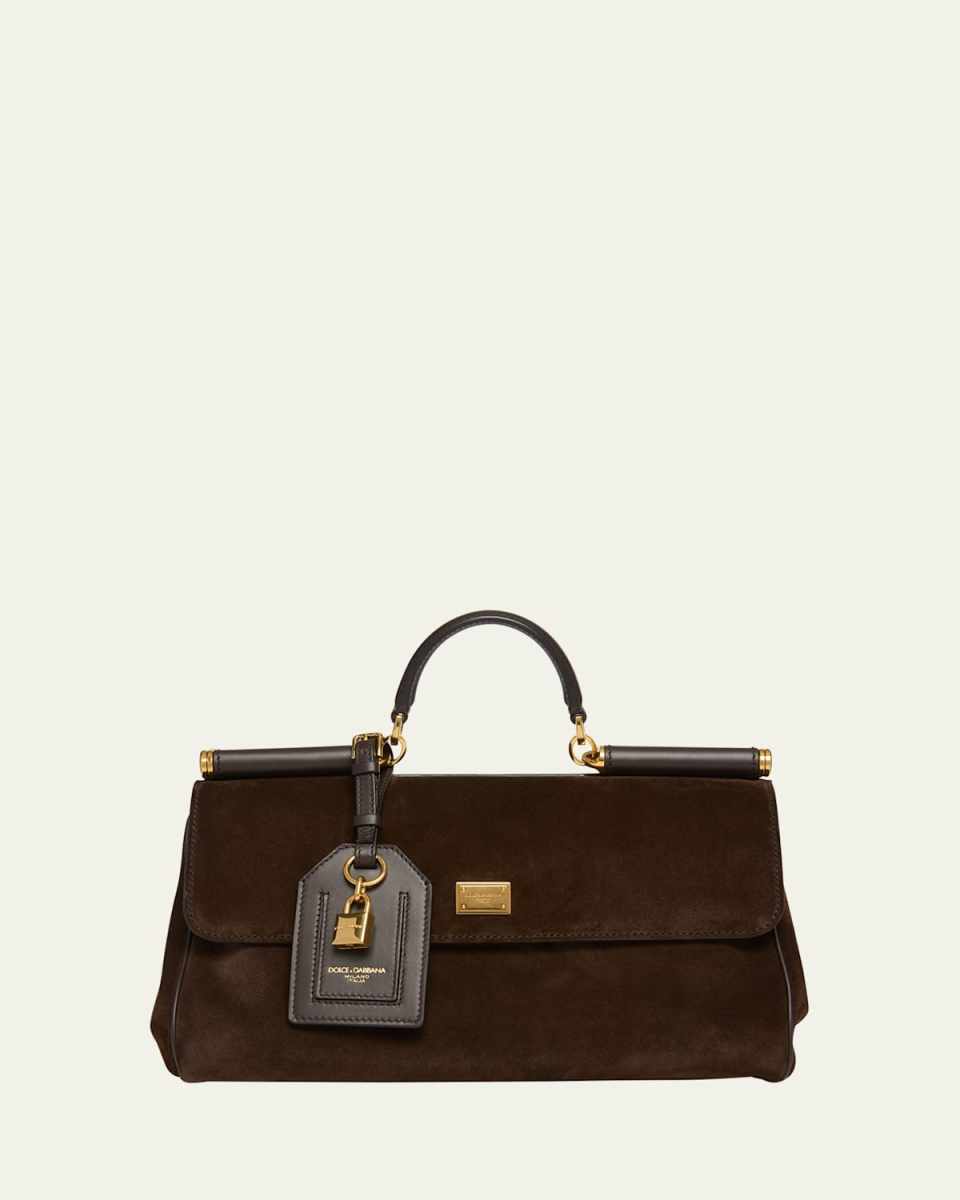 My Sicily Suede and Leather Top-Handle Bag